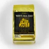 wave all day coffee blend full city roast notes of cocoa, lemon candy, and cinnamon high quality and premium whole beans, drip, ground
