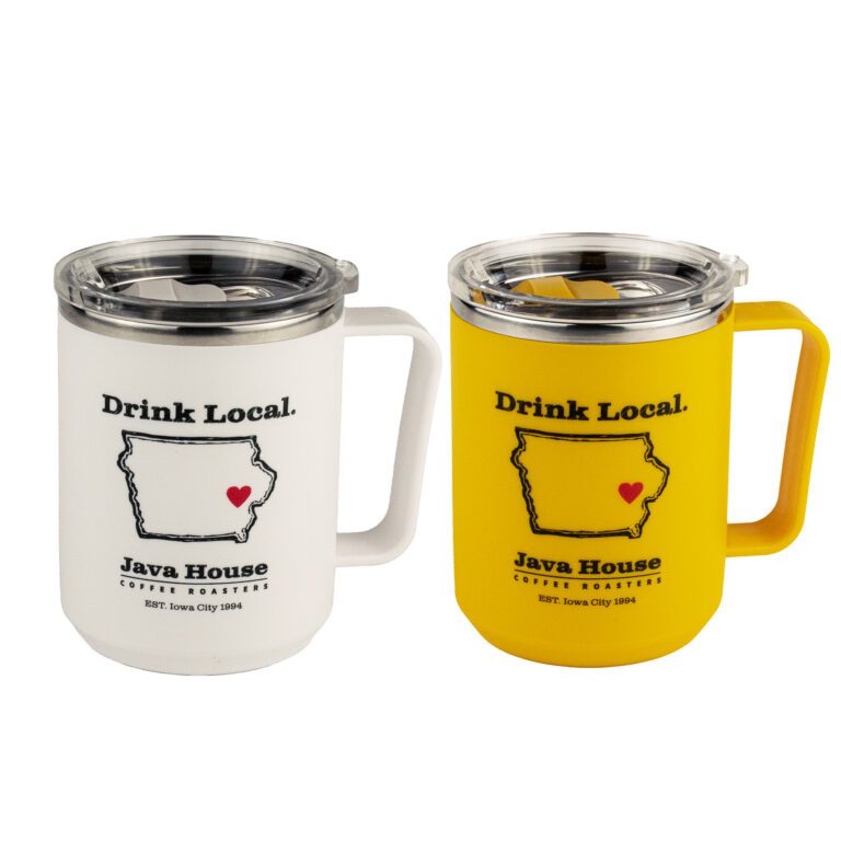 Drink Local Love Iowa Camp Mug both 2